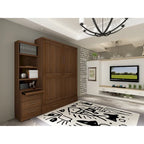 Brentwood Queen Murphy Bed with One Pier