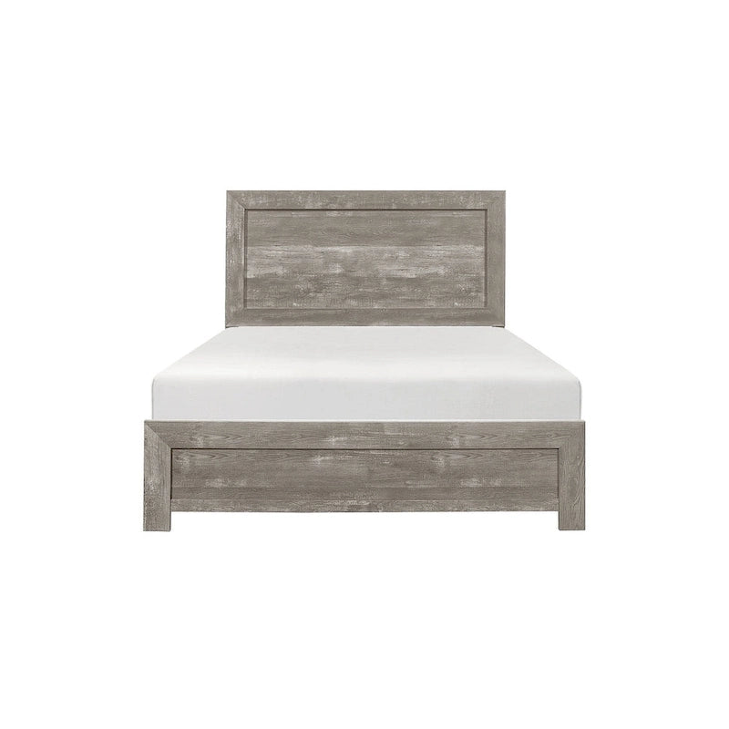 Ensemble de chambre à coucher 3 pièces Tabina gris, style moderne