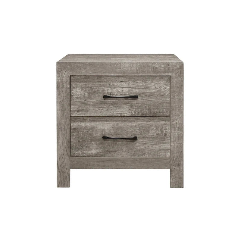 Ensemble de chambre à coucher 3 pièces Tabina gris, style moderne