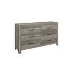 Ensemble de chambre à coucher 3 pièces Tabina gris, style moderne