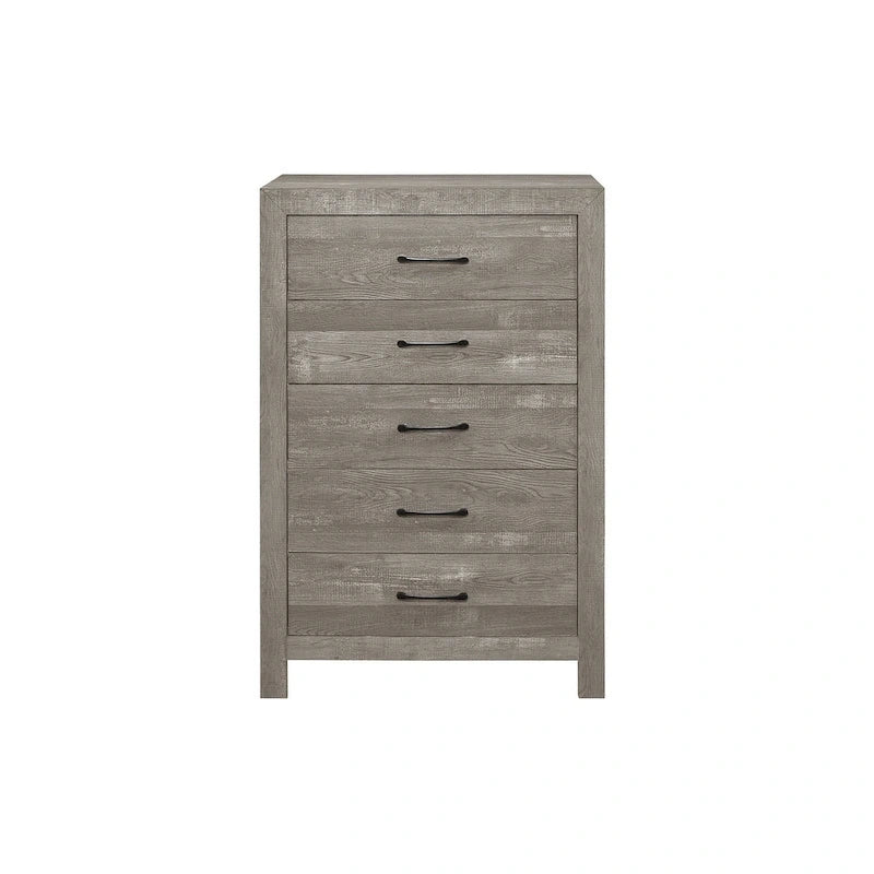 Ensemble de chambre à coucher 3 pièces Tabina gris, style moderne