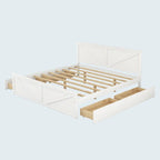 King Size Wooden Platform Bed