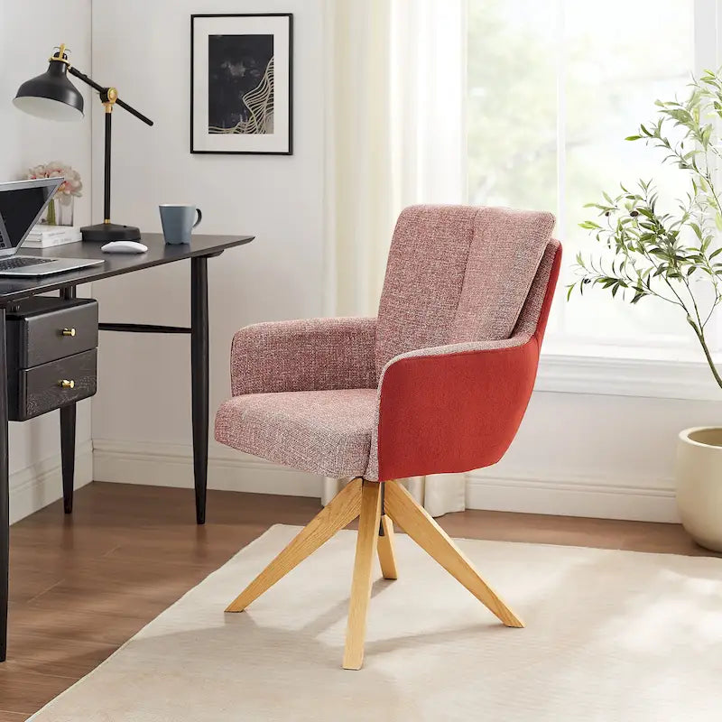 Art Leon Mid-century Modern Swivel Home Office Desk Chair