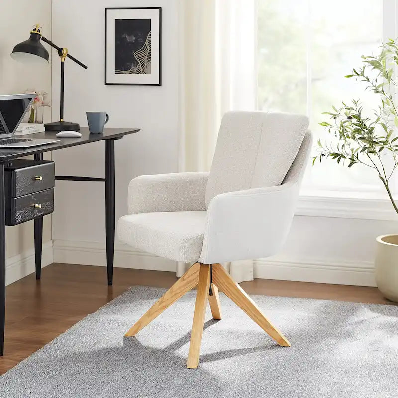 Art Leon Mid-century Modern Swivel Home Office Desk Chair