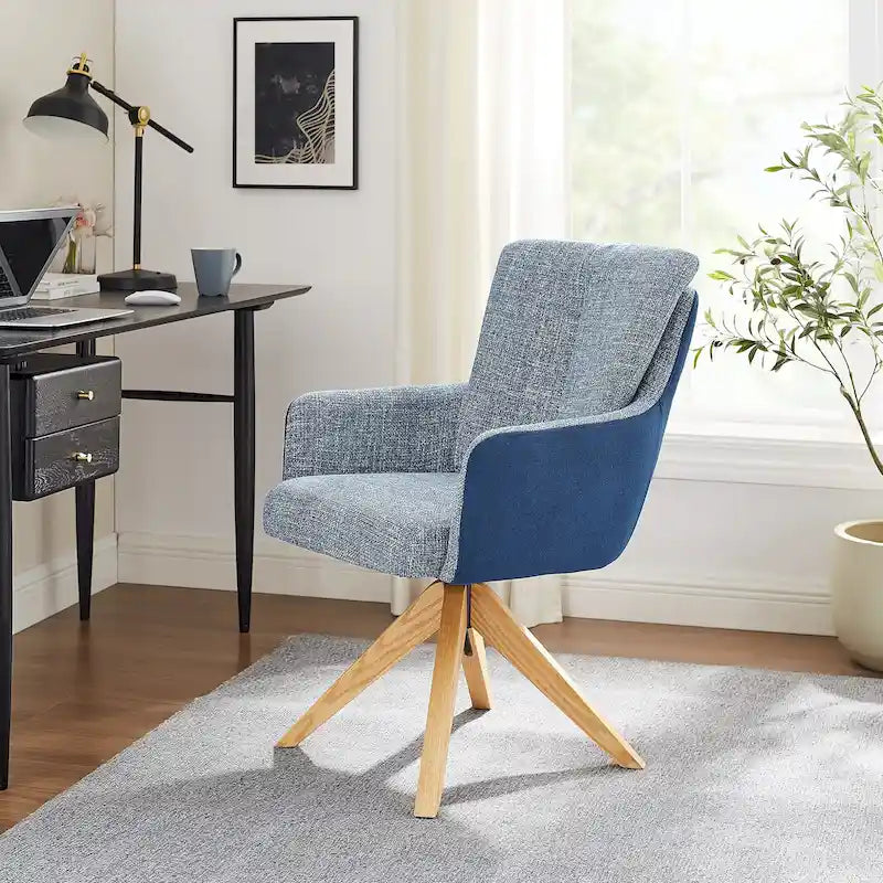 Art Leon Mid-century Modern Swivel Home Office Desk Chair