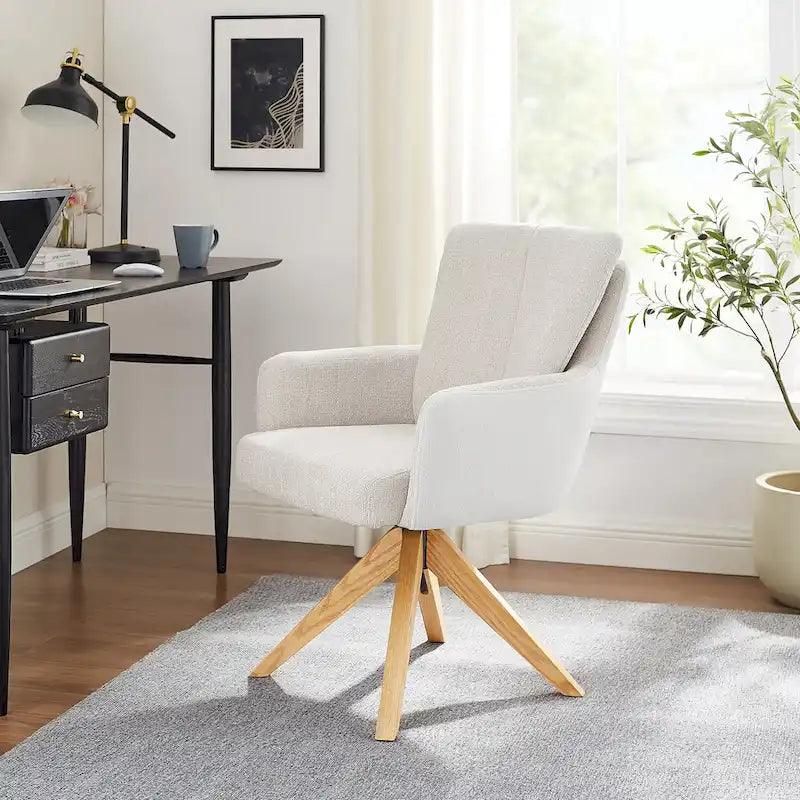 Art Leon Mid-century Modern Swivel Home Office Desk Chair
