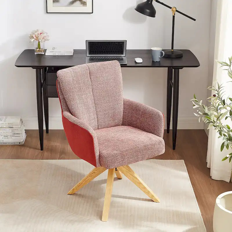 Art Leon Mid-century Modern Swivel Home Office Desk Chair