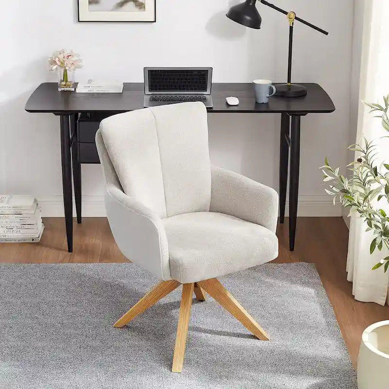 Art Leon Mid-century Modern Swivel Home Office Desk Chair
