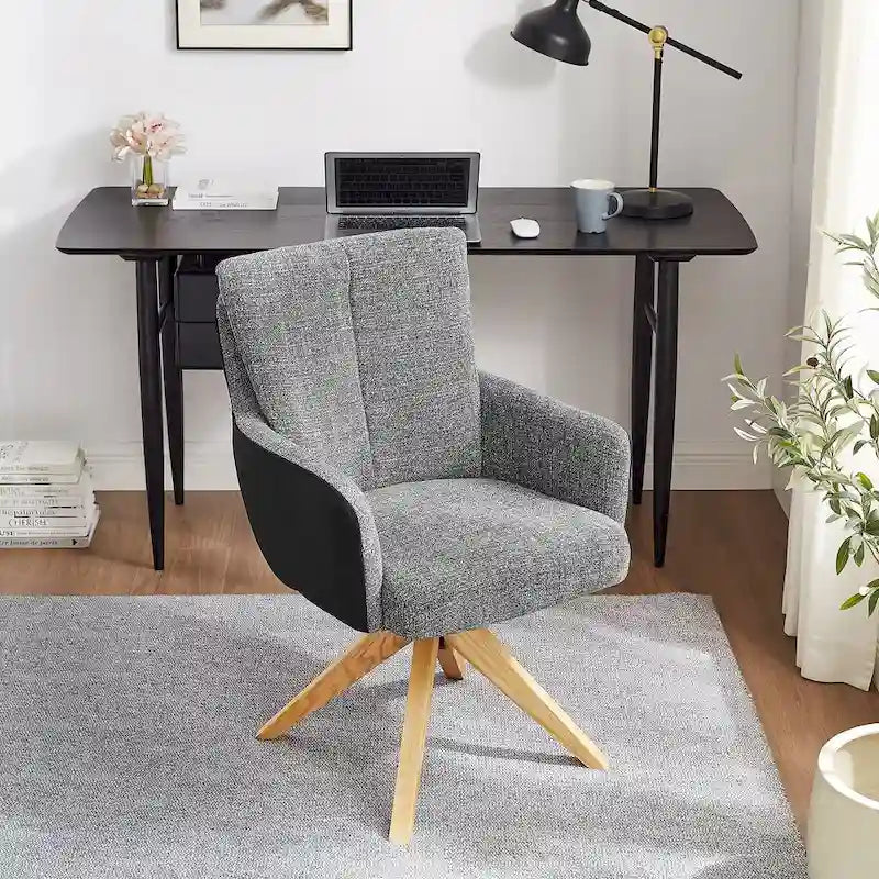 Art Leon Mid-century Modern Swivel Home Office Desk Chair