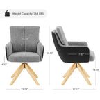 Art Leon Mid-century Modern Swivel Home Office Desk Chair