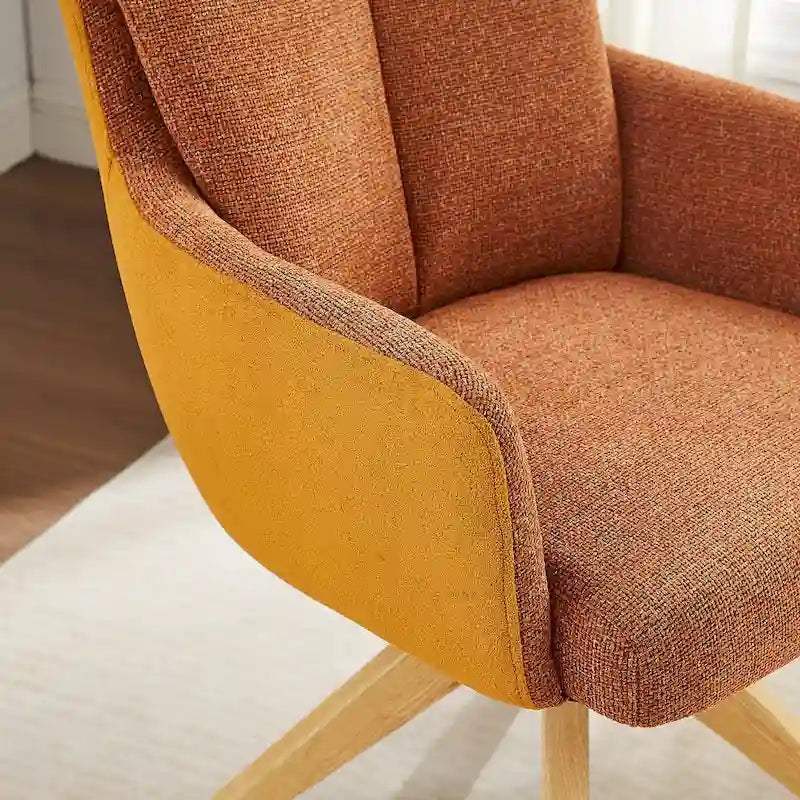 Art Leon Mid-century Modern Swivel Home Office Desk Chair