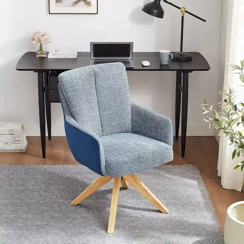Art Leon Mid-century Modern Swivel Home Office Desk Chair