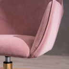 Home Office Chair With Gold Metal Legs