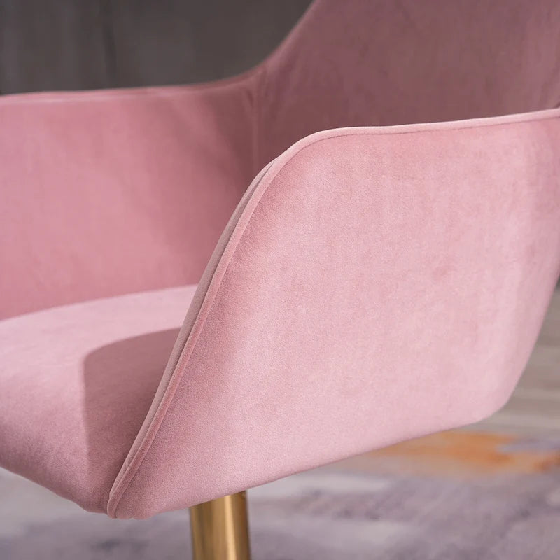 Home Office Chair With Gold Metal Legs