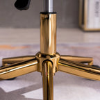 Home Office Chair With Gold Metal Legs