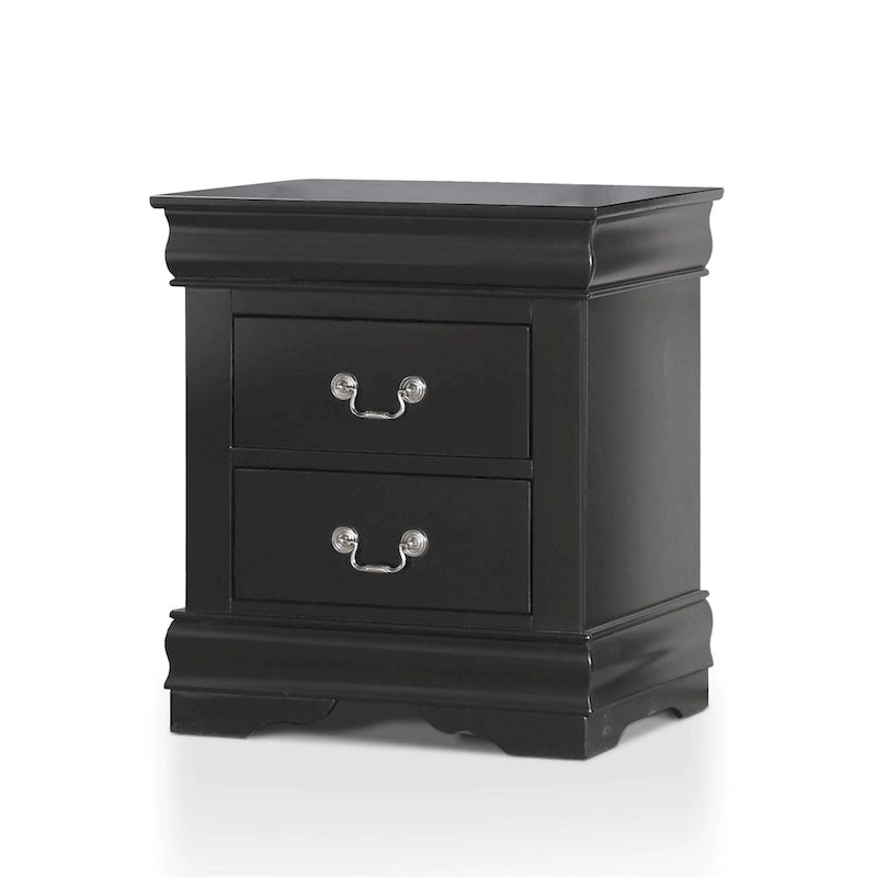 Furniture of America Devi Traditional Solid Wood 2-Drawer Nightstand