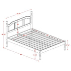 100% Solid Wood Kyle Platform Bed by Palace Imports