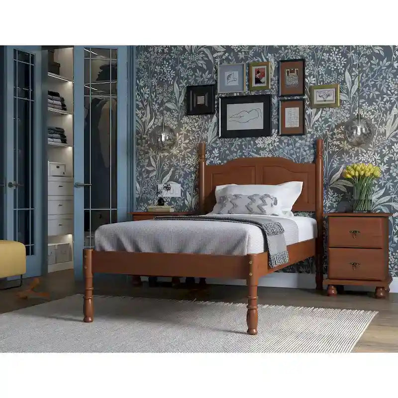 100% Solid Wood Kyle Platform Bed by Palace Imports