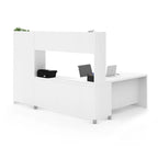 Bureau d'angle Pro-Linea avec bibliothèque