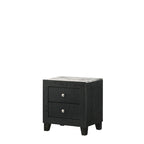 Gaylene 5 Piece Black LED Bookcase Panel Bedroom Set
