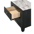 Gaylene 5 Piece Black LED Bookcase Panel Bedroom Set