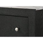 Gaylene 5 Piece Black LED Bookcase Panel Bedroom Set