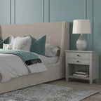 WYNDENHALL Sterling SOLID WOOD 24 inch Wide Bedside Nightstand Table