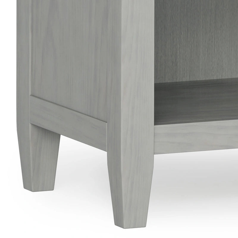 WYNDENHALL Sterling SOLID WOOD 24 inch Wide Bedside Nightstand Table