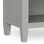 WYNDENHALL Sterling SOLID WOOD 24 inch Wide Bedside Nightstand Table