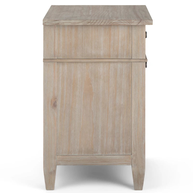 WYNDENHALL Sterling SOLID WOOD 24 inch Wide Bedside Nightstand Table