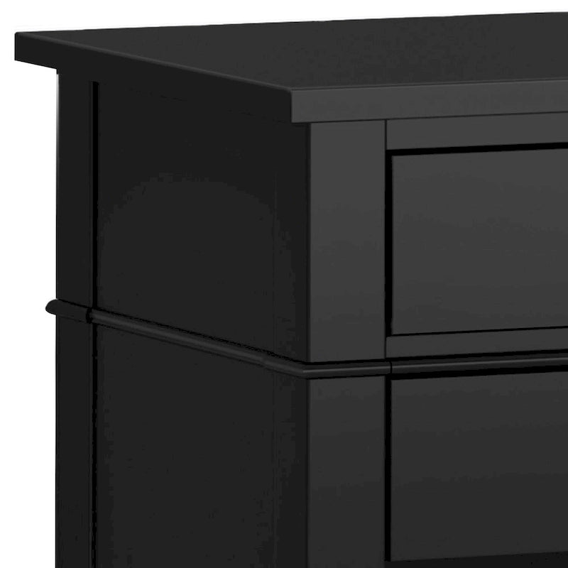 WYNDENHALL Sterling SOLID WOOD 24 inch Wide Bedside Nightstand Table