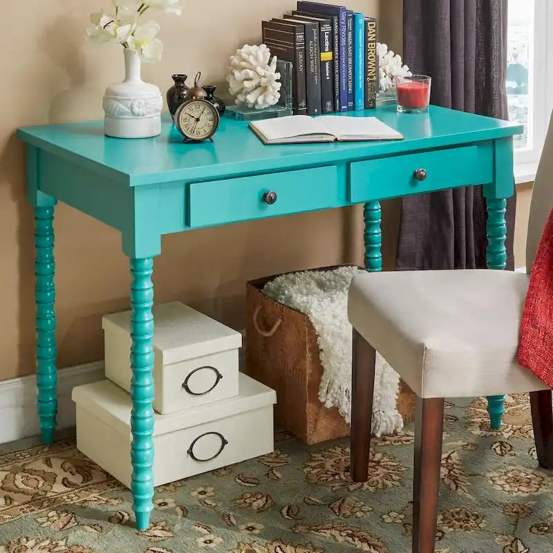 Lyndale 2-Drawer Helix Legs Office Desk by iNSPIRE Q Bold