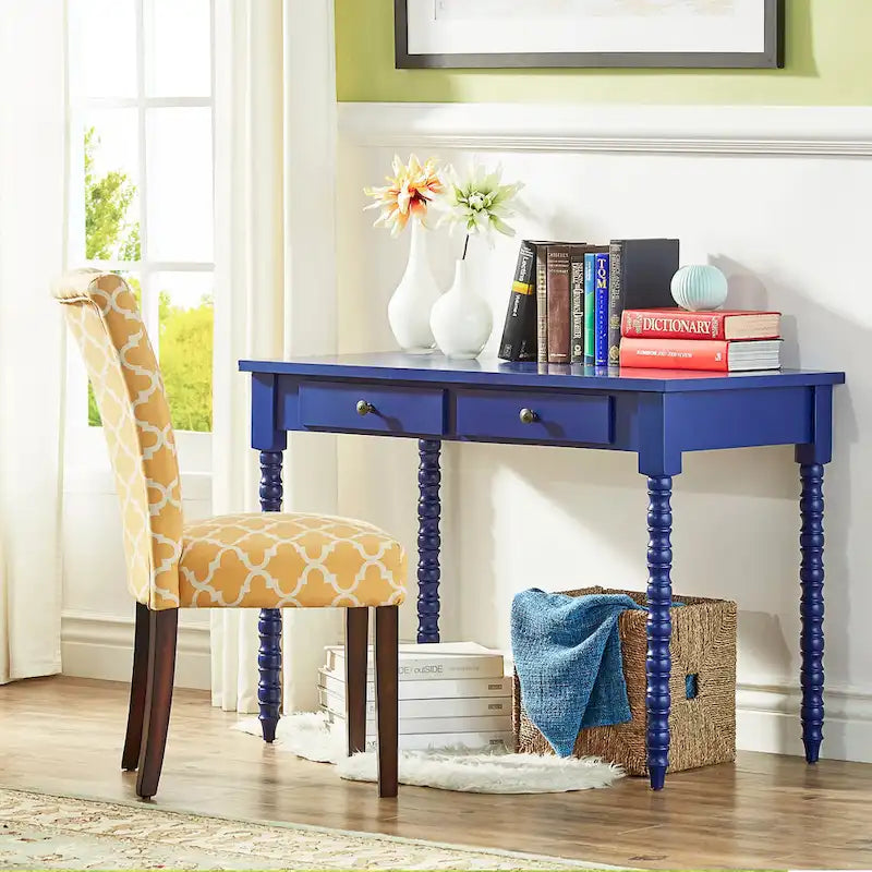Lyndale 2-Drawer Helix Legs Office Desk by iNSPIRE Q Bold