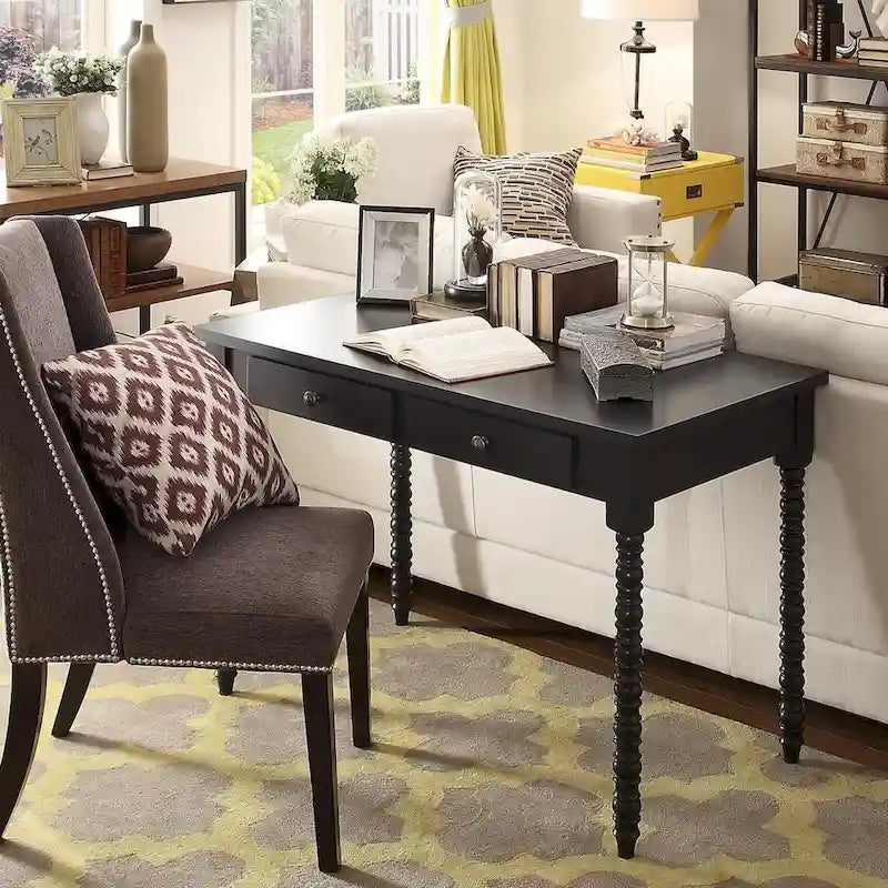Lyndale 2-Drawer Helix Legs Office Desk by iNSPIRE Q Bold