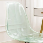 Acrylic Swivel adjustable height Armless Home office Rolling Chair