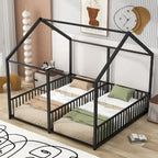 Metal House Platform Beds Two Shared Beds Two Shared Beds