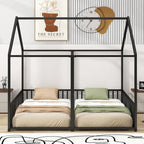 Metal House Platform Beds Two Shared Beds Two Shared Beds