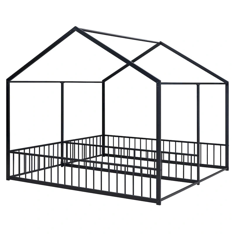 Metal House Platform Beds Two Shared Beds Two Shared Beds