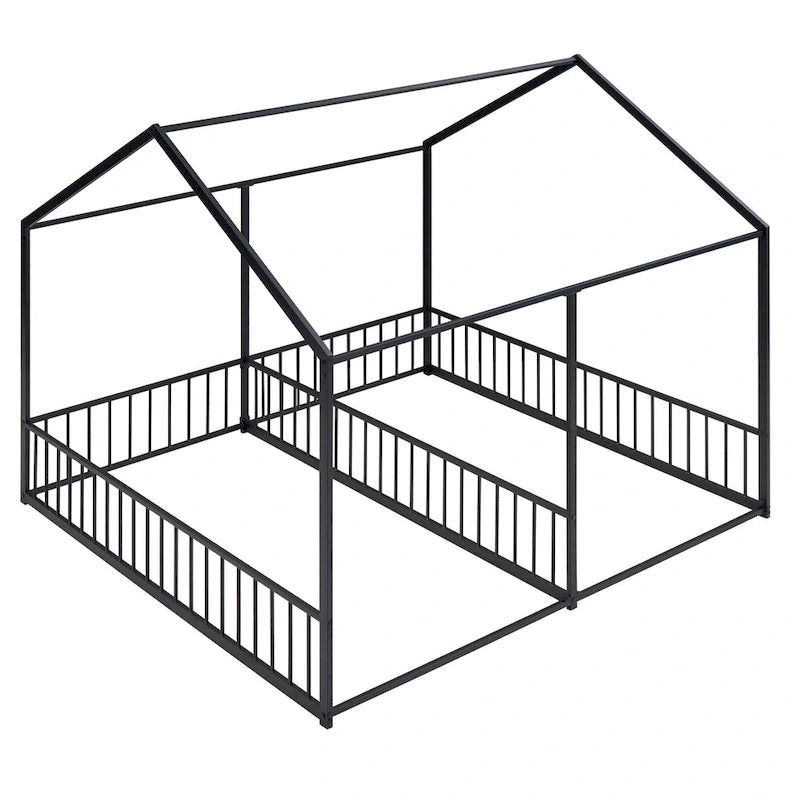 Metal House Platform Beds Two Shared Beds Two Shared Beds