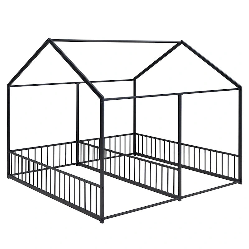 Metal House Platform Beds Two Shared Beds Two Shared Beds