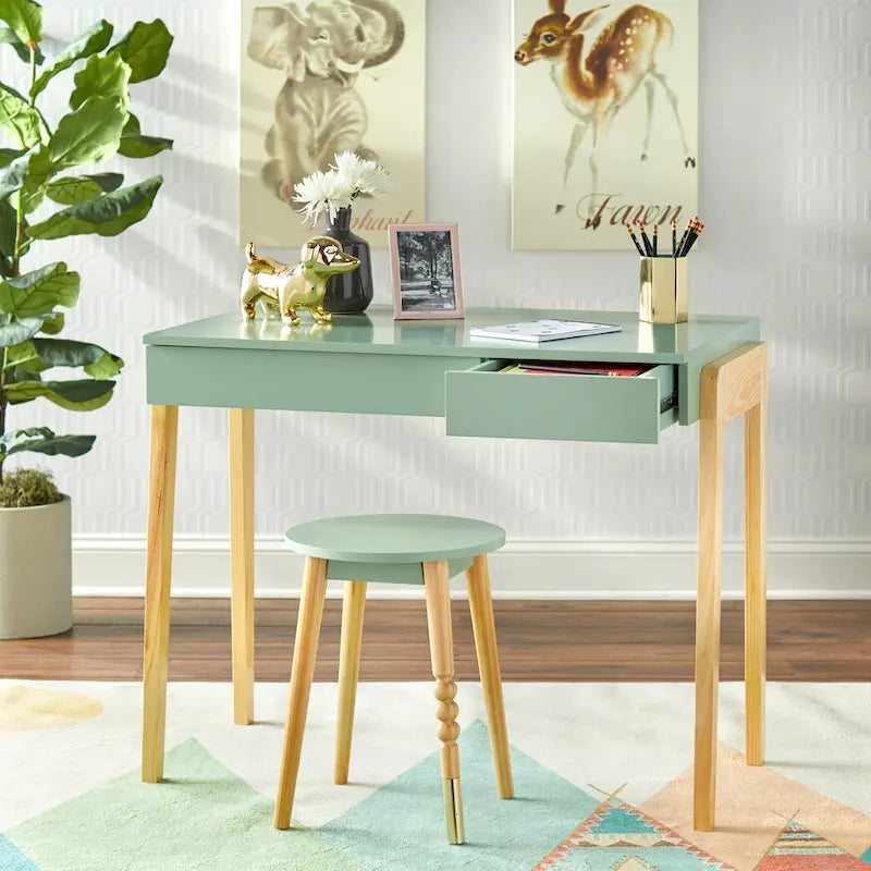 Simple Living Riley Desk and Stool Set