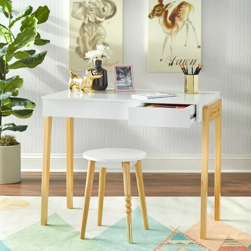 Simple Living Riley Desk and Stool Set