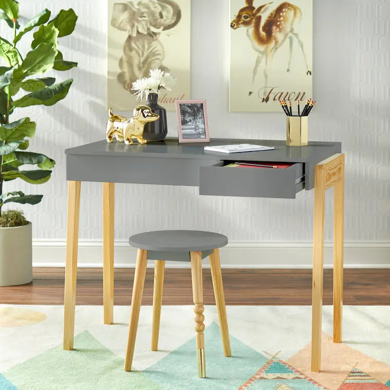 Simple Living Riley Desk and Stool Set