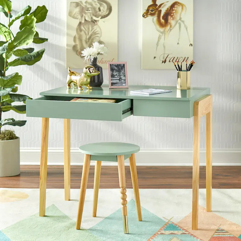 Simple Living Riley Desk and Stool Set