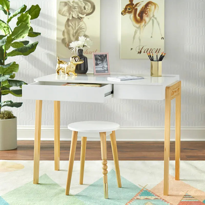 Simple Living Riley Desk and Stool Set