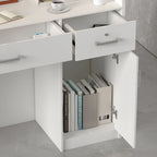 Table de réception à 3 tiroirs, bureau d'accueil, bureau d'ordinateur, bureau de travail