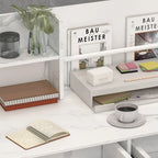 Table de réception à 3 tiroirs, bureau d'accueil, bureau d'ordinateur, bureau de travail