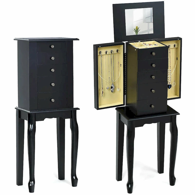 Meuble Armoire à Bijoux avec 5 Tiroirs