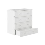 Northfield Twin XL Murphy Bed Chest with Mattress in White