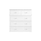 Northfield Twin XL Murphy Bed Chest with Mattress in White